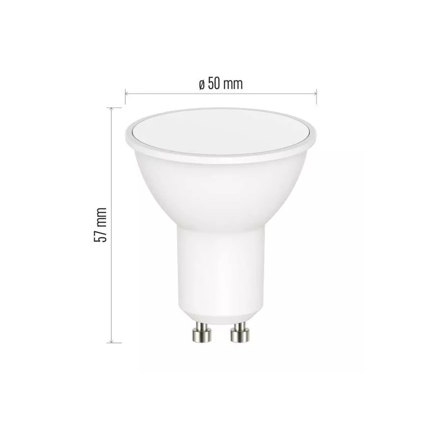 Светодиодная RGB-лампочка с регулированием яркости GoSmart MR16 GU10/4,8W/230V 2700-6500K Tuya