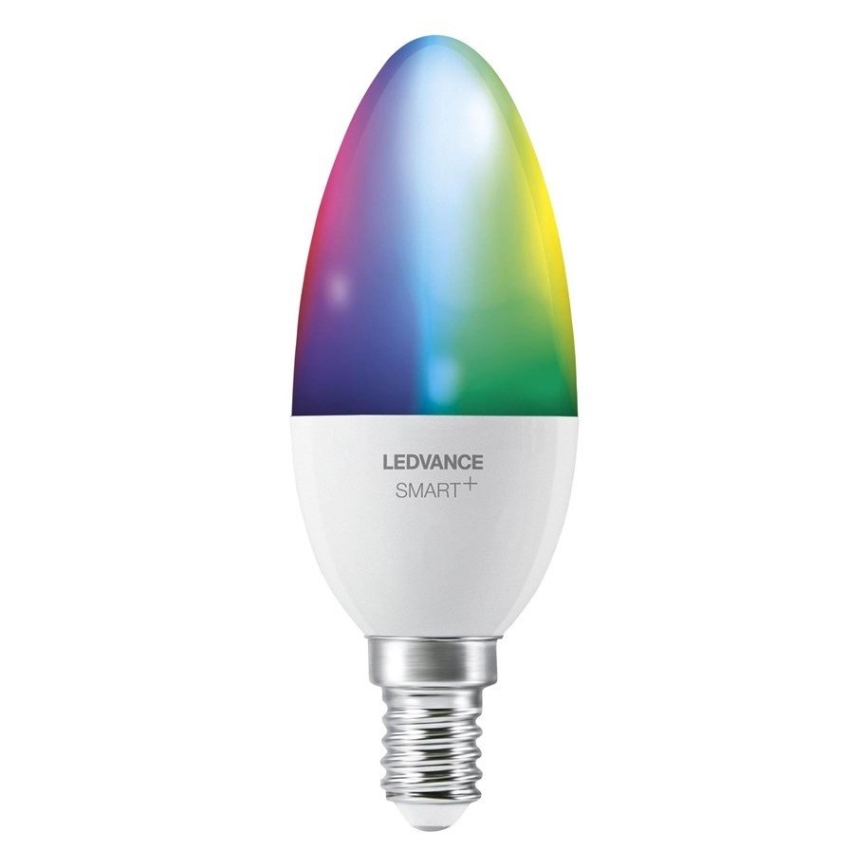 Светодиодная RGB-лампочка с регулированием яркости SMART+ E14/5W/230V 2700K-6500K Wi-Fi - Ledvance