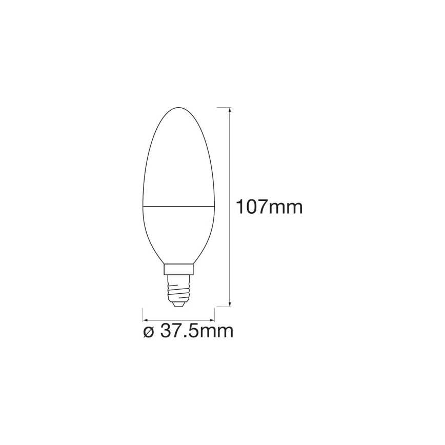 Светодиодная RGB-лампочка с регулированием яркости SMART+ E14/5W/230V 2700K-6500K Wi-Fi - Ledvance