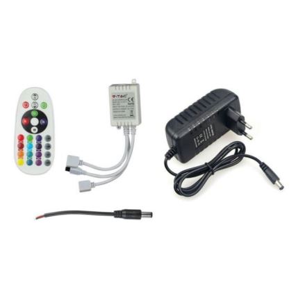 Светодиодная RGB-лента с регулированием яркости 2x5 м LED/48W/230V + дистанционное управление