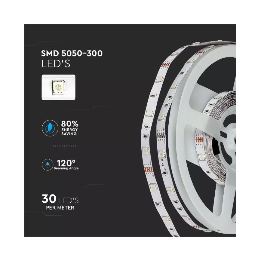 Светодиодная RGB-лента с регулированием яркости 2x5 м LED/48W/230V + дистанционное управление