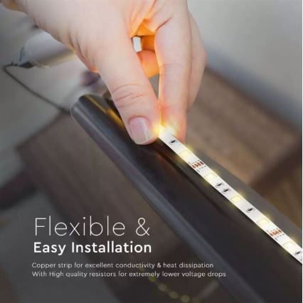 Светодиодная RGB-лента с регулированием яркости 2x5 м LED/48W/230V + дистанционное управление