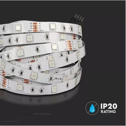 Светодиодная RGB-лента с регулированием яркости 2x5 м LED/48W/230V + дистанционное управление