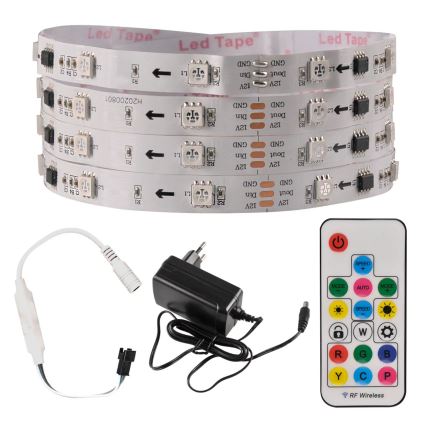 Светодиодная RGB-лента с регулированием яркости MAGIC 2 м LED/12W/230V + пульт ДУ