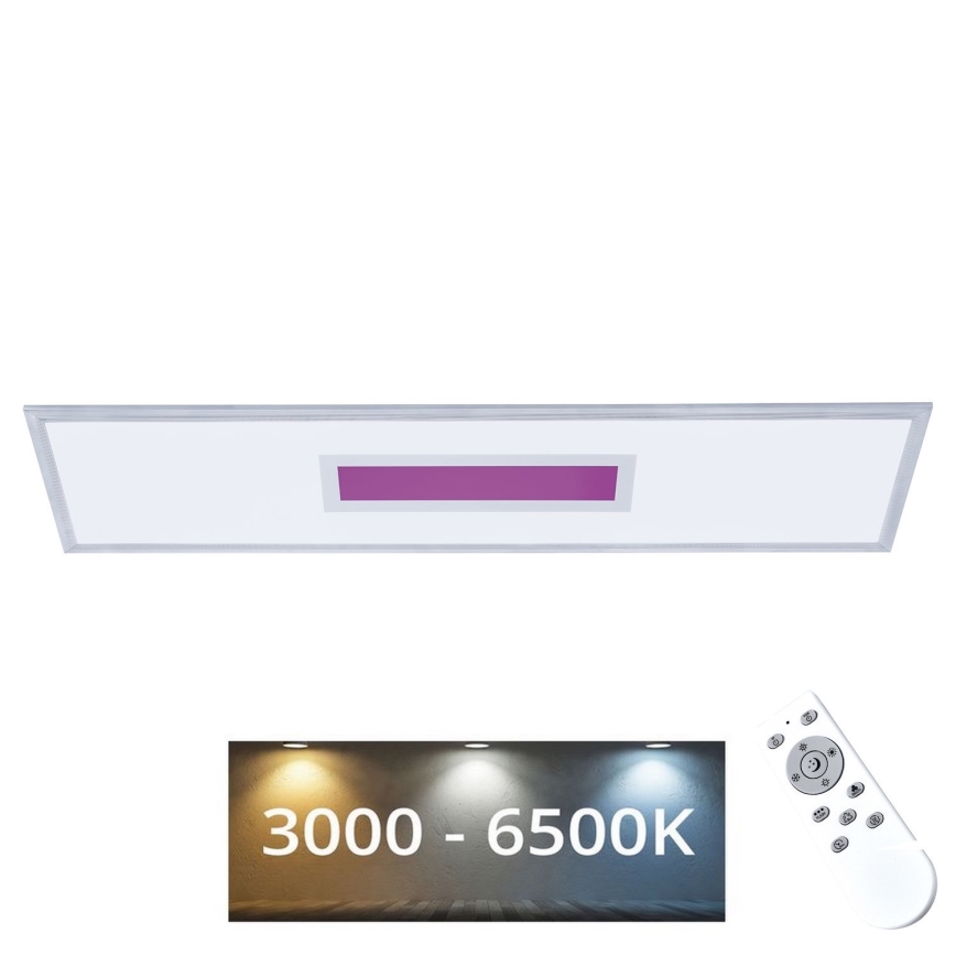 Светодиодная RGB-панель с регулированием яркости LED/24W/230V 3000-6500K + дистанционное управление