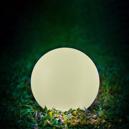 Светодиодная RGBW-лампа на солнечной батарее BALL LED/1,2V диаметр 40 см IP65 + дистанционное управление