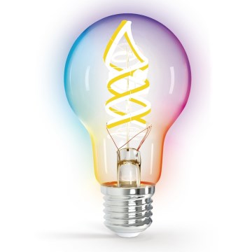 Светодиодная RGBW-лампочка с регулированием яркости FILAMENT MESH Smart A60 E27/4,9W/230V 2700K - Aigostar