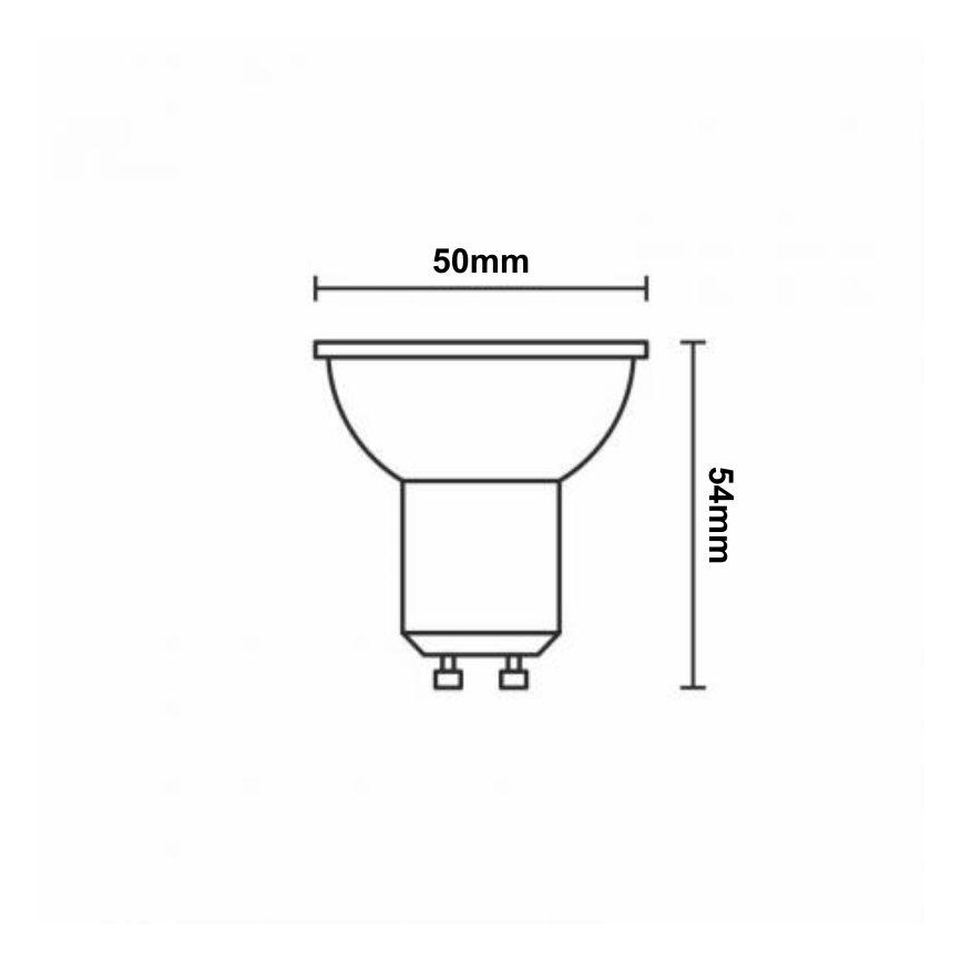 Светодиодная RGBW-лампочка с регулированием яркости GU10/4,5W/230V 2700-6500K Wi-Fi Tuya