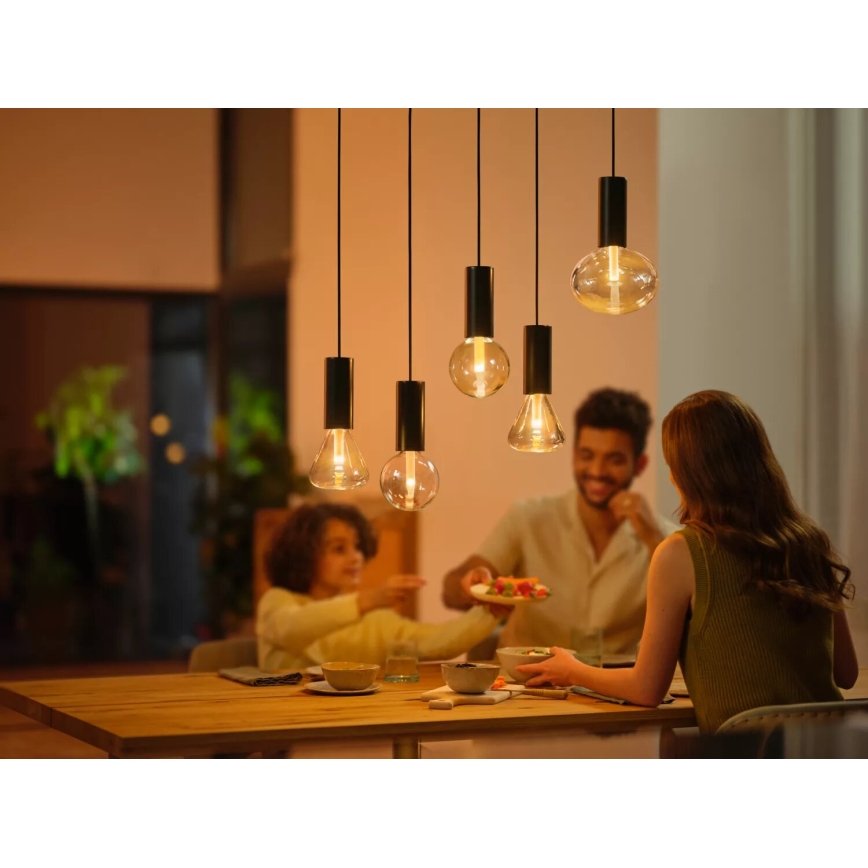 Светодиодная RGBW-лампочка с регулированием яркости Philips Hue White And Color Ambiance G125 E27/6,8W/230V 2000-6500K