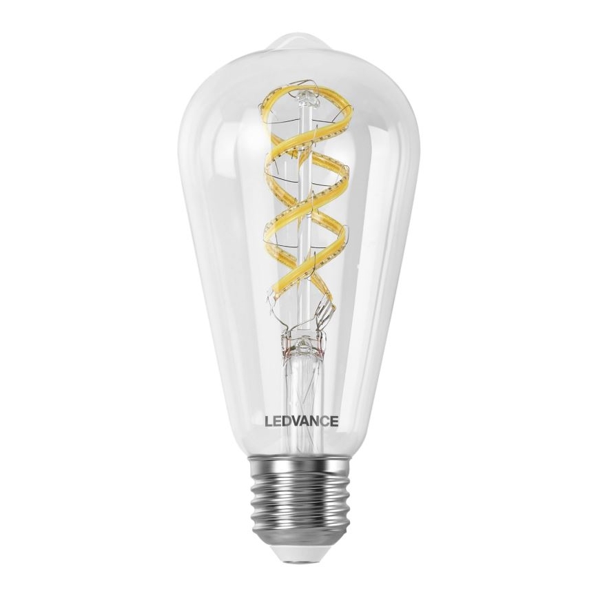 Светодиодная RGBW-лампочка с регулированием яркости SMART+ FILAMENT EDISON ST64 E27/4,8W/230V 2700-6500K Wi-Fi - Ledvance