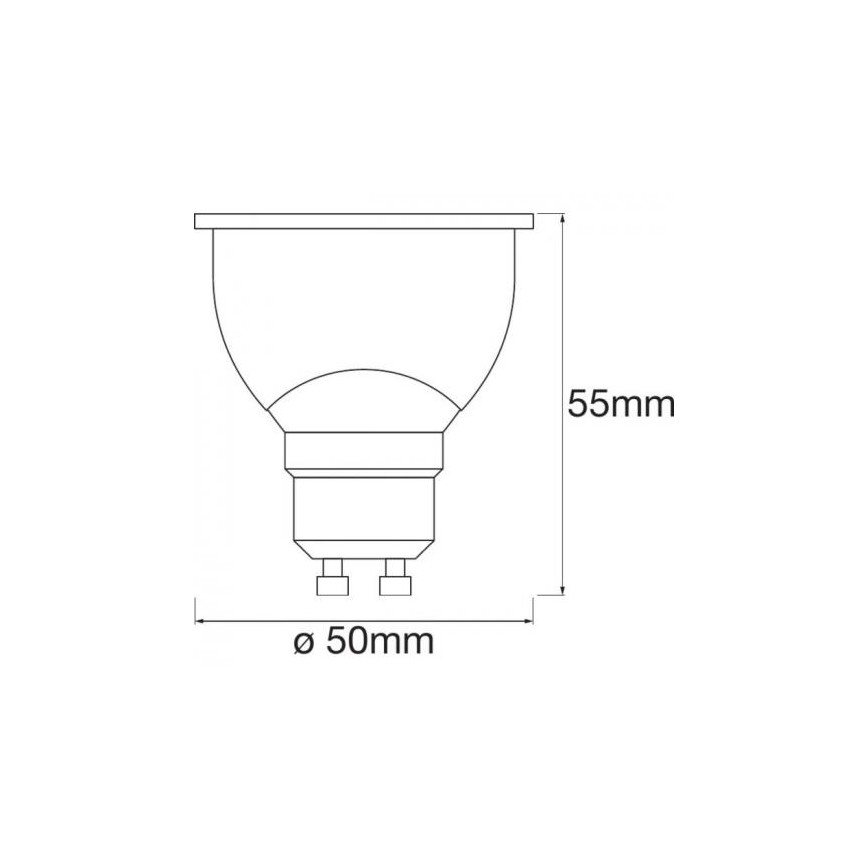 Светодиодная RGBW-лампочка с регулированием яркости SMART+ GU10/5W/230V 2700K-6500K Wi-Fi - Ledvance