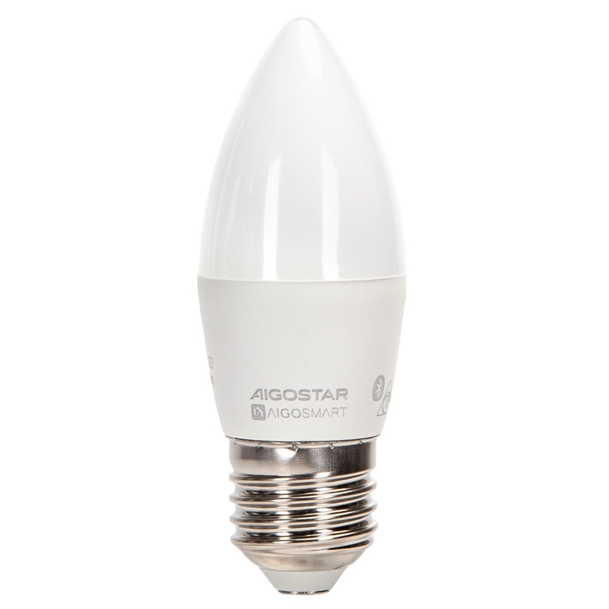 Светодиодная RGBW-лампочка с регулированием яркости C37 E27/4,9W/230V 2700-6500K - Aigostar