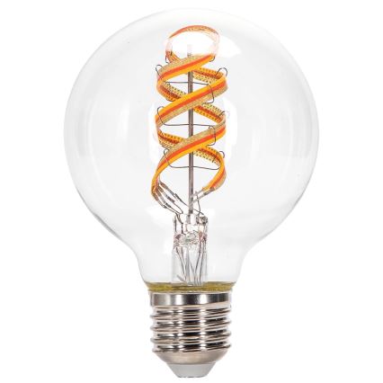 Светодиодная RGBW-лампочка с регулированием яркости FILAMENT MESH Smart G80 E27/4,9W/230V 2700K - Aigostar