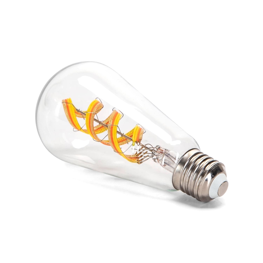 Светодиодная RGBW-лампочка с регулированием яркости FILAMENT MESH Smart ST64 E27/4,9W/230V 2700-6500K - Aigostar