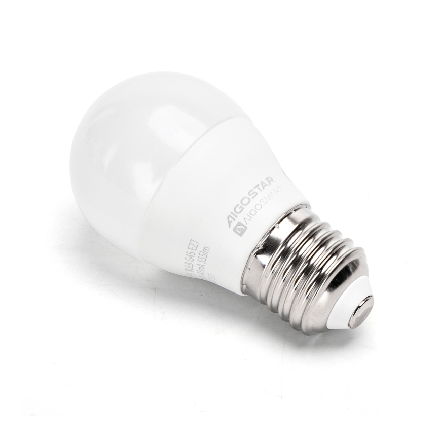 Светодиодная RGBW-лампочка с регулированием яркости G45 E27/6,5W/230V 2700-6500K - Aigostar