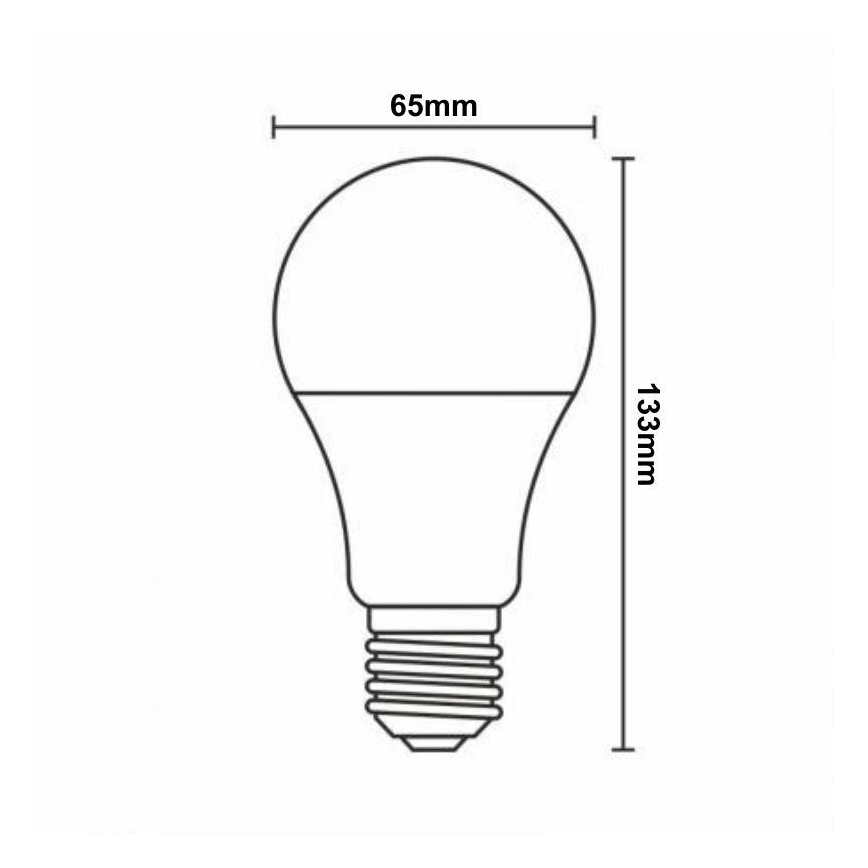 Светодиодная RGBW-лампочка с регулированием яркости A60 E27/15W/230V 2700-6500K Wi-Fi Tuya
