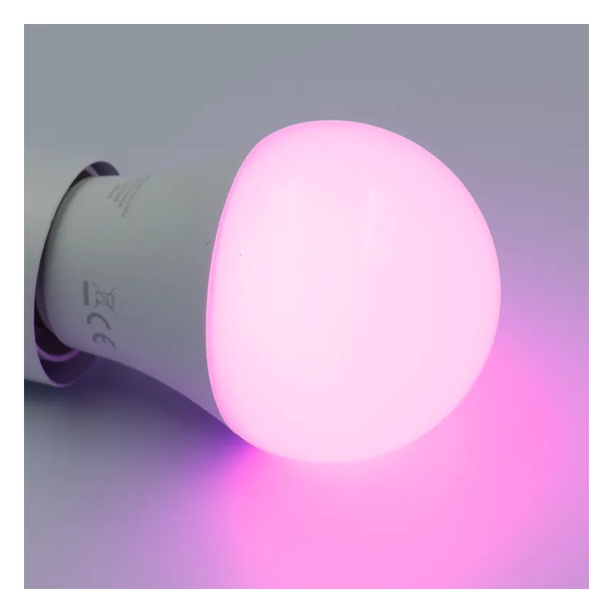 Светодиодная RGBW-лампочка с регулированием яркости A60 E27/9W/230V 2700-6500K Wi-Fi Tuya