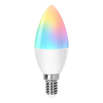 Светодиодная RGBW-лампочка с регулированием яркости C37 E14/4,9W/230V 2700-6500K - Aigostar