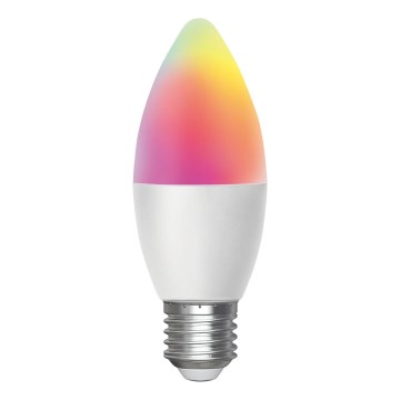 Светодиодная RGBW-лампочка с регулированием яркости C37 E27/4,9W/230V 2700-6500K - Aigostar