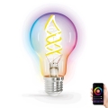 Светодиодная RGBW-лампочка с регулированием яркости FILAMENT A60 E27/4,9W/230V 2700K Wi-Fi - Aigostar