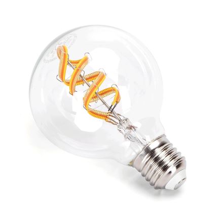 Светодиодная RGBW-лампочка с регулированием яркости FILAMENT G80 E27/4,9W/230V 2700K Wi-Fi - Aigostar