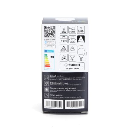 Светодиодная RGBW-лампочка с регулированием яркости G45 E14/5W/230V 3000-6500K Wi-Fi - Aigostar