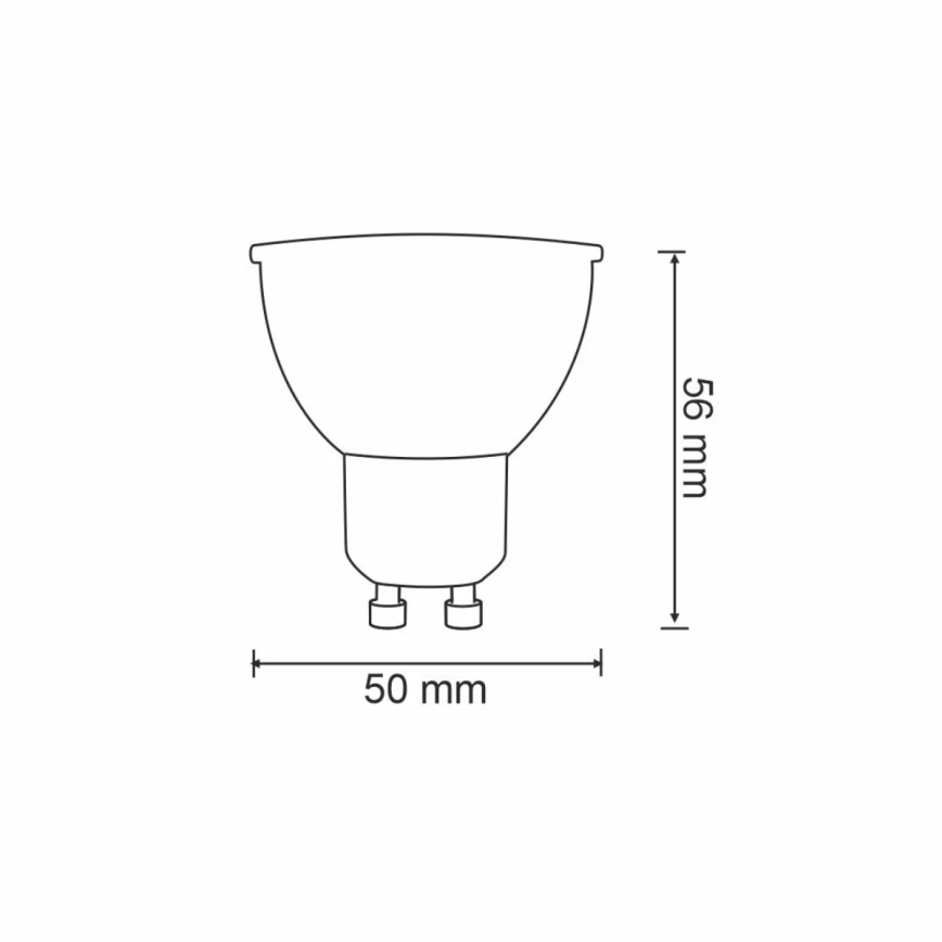 Светодиодная RGBW-лампочка с регулированием яркости G45 GU10/5,5W/230V 2700-6500K Wi-Fi Tuya