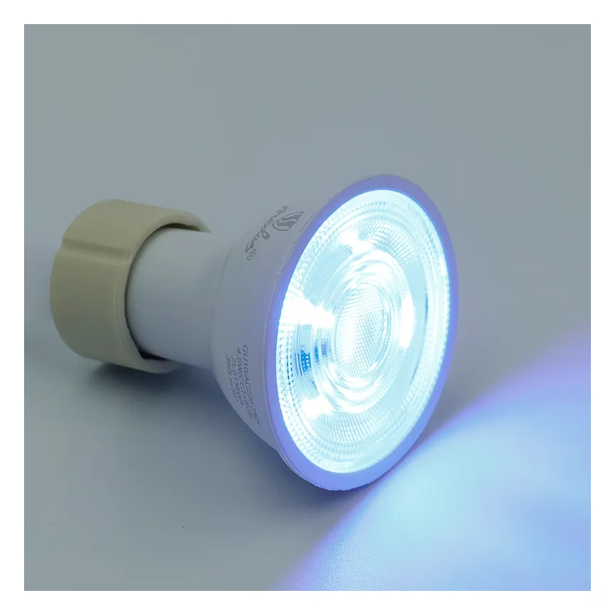 Светодиодная RGBW-лампочка с регулированием яркости GU10/4,5W/230V 2700-6500K Wi-Fi Tuya