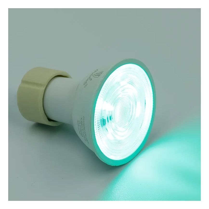 Светодиодная RGBW-лампочка с регулированием яркости GU10/4,5W/230V 2700-6500K Wi-Fi Tuya