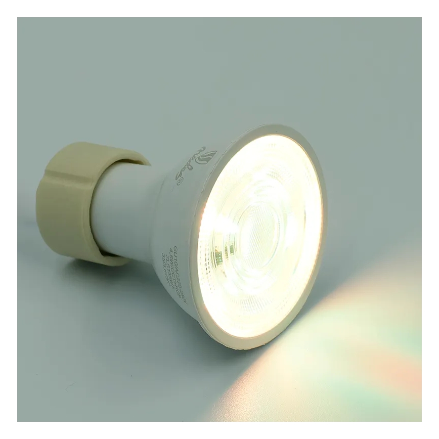 Светодиодная RGBW-лампочка с регулированием яркости GU10/4,5W/230V 2700-6500K Wi-Fi Tuya