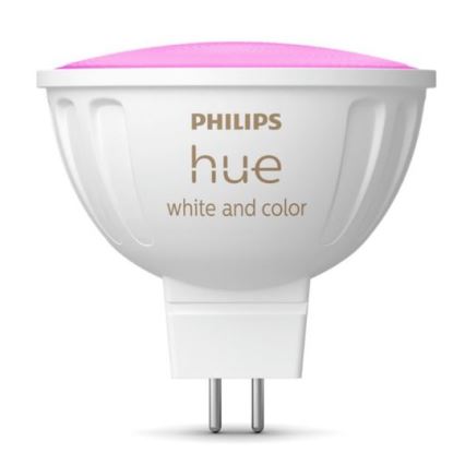 Светодиодная RGBW-лампочка с регулированием яркости Philips Hue White And Color Ambiance GU5,3/MR16/6,3W/12V 2000-6500K