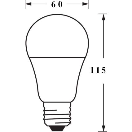 Светодиодная RGBW-лампочка с регулированием яркости SMART+ E27/9W/230V 2700K-6500K Wi-Fi - Ledvance