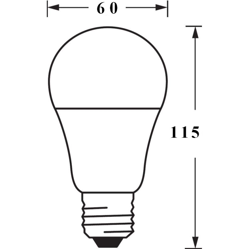 Светодиодная RGBW-лампочка с регулированием яркости SMART+ E27/9W/230V 2700K-6500K Wi-Fi - Ledvance
