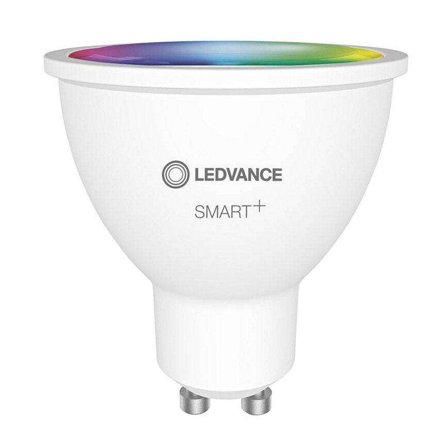 Светодиодная RGBW-лампочка с регулированием яркости SMART+ GU10/5W/230V 2700K-6500K Wi-Fi - Ledvance