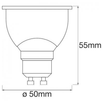 Светодиодная RGBW-лампочка с регулированием яркости SMART+ GU10/5W/230V 2700K-6500K Wi-Fi - Ledvance