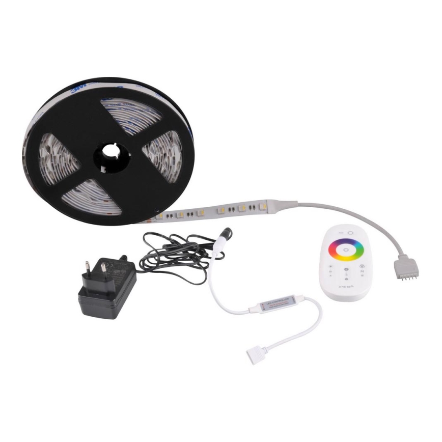 Светодиодная RGBW-лента с регулированием яркости 3м LED/22W/24/230V + дистанционное управление