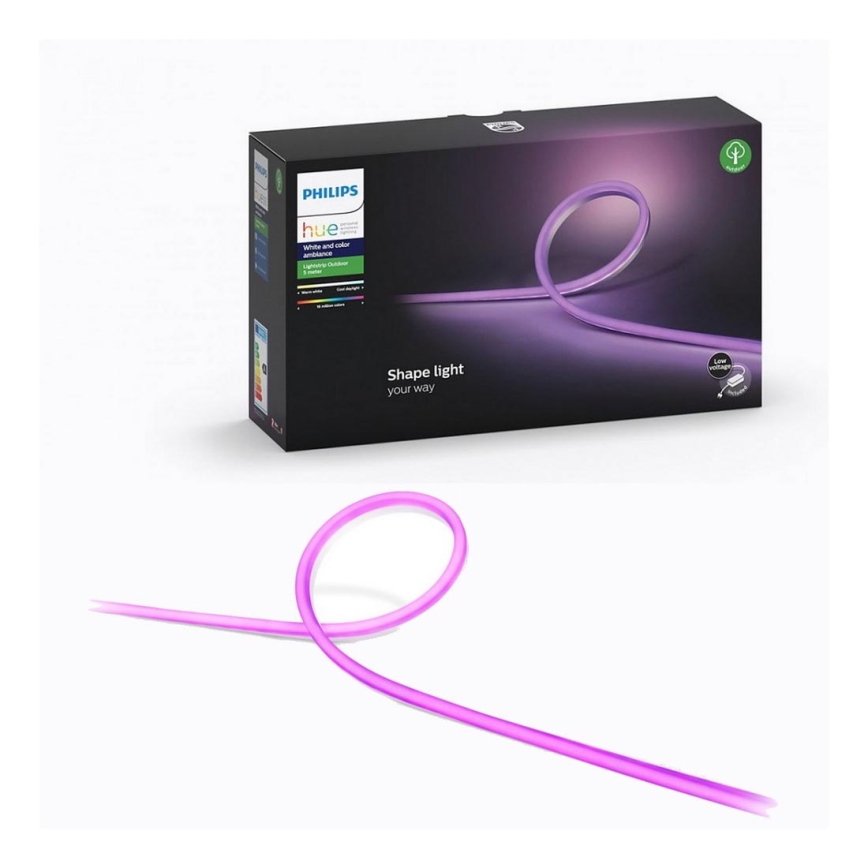 Светодиодная RGBW-лента с регулированием яркости Philips Hue LED/40W 5 м IP67