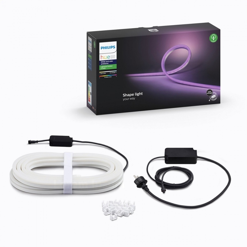 Светодиодная RGBW-лента с регулированием яркости Philips Hue LED/40W 5 м IP67