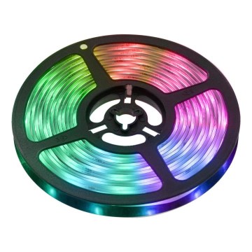 Светодиодная RGBW умная диммируемая лента 5 м LED/230В 2700-6500K Wi-Fi Tuya + пульт дистанционного управления