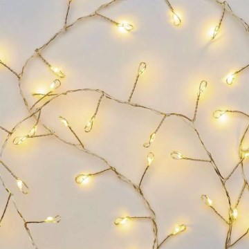 Светодиодная рождественская гирлянда 100xLED/3xAA 2,7 м теплый белый