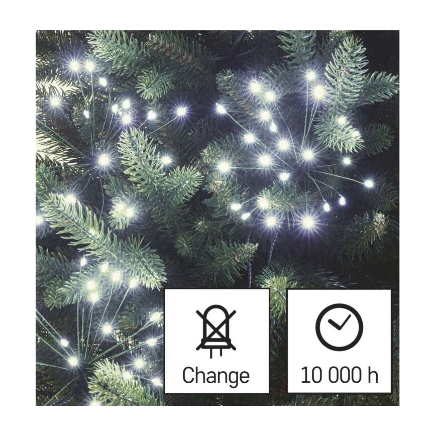 Светодиодная рождественская гирлянда 300xLED/8,2 м холодный белый