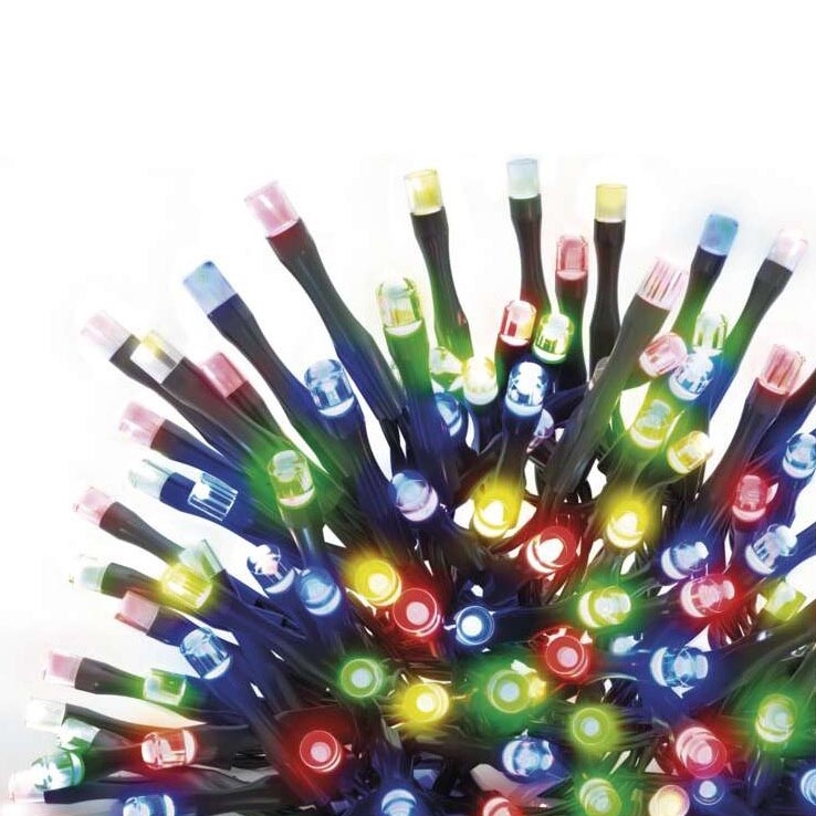 Светодиодная рождественская уличная гирлянда 100xLED/15 м IP44 разноцветная