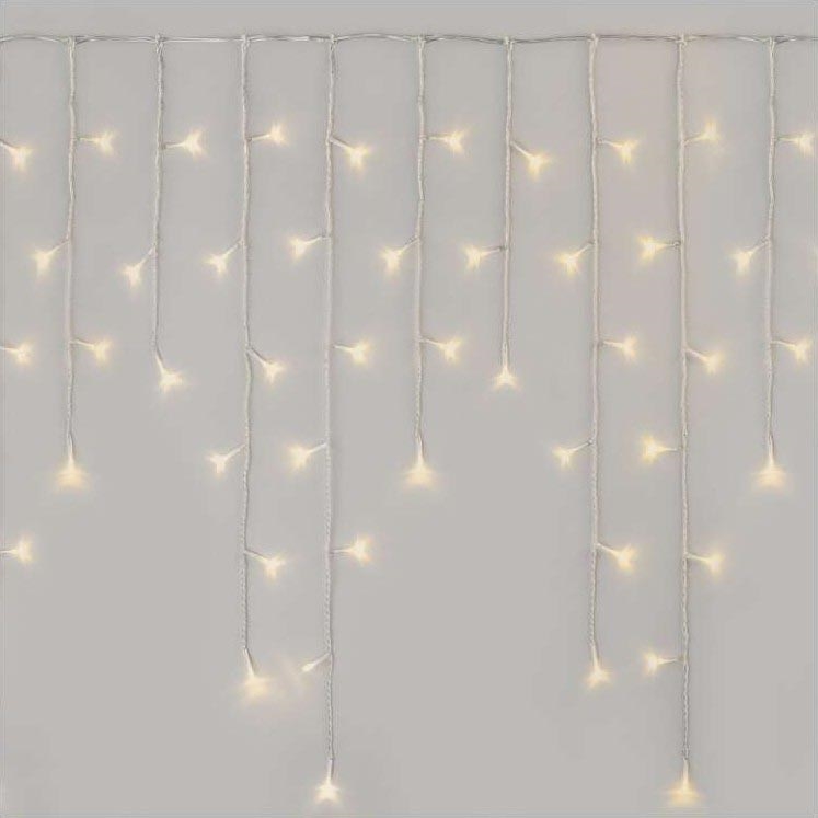 Светодиодная рождественская уличная гирлянда 300xLED/8 режимов 10 м IP44 теплый белый + пульт ДУ