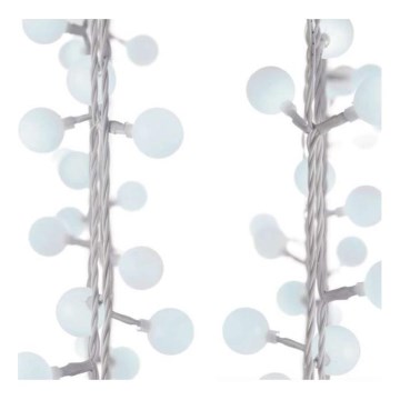 Светодиодная рождественская уличная гирлянда 40xLED/9 м IP44 холодный белый