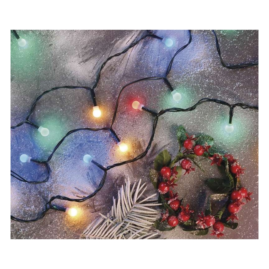 Светодиодная рождественская уличная гирлянда 480xLED/53 м IP44 разноцветная