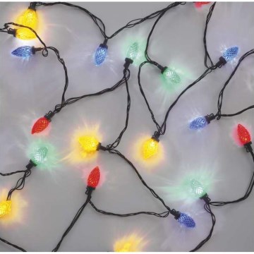 Светодиодная рождественская уличная гирлянда 50xLED/8 режимов 14,8 м IP44 разноцветная