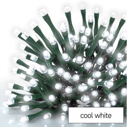 Светодиодная рождественская уличная гирлянда 600xLED/8 режимов 15 м IP44 холодный белый