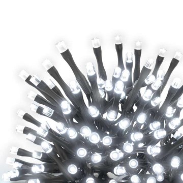 Светодиодная рождественская уличная гирлянда 100xLED/15 м IP44 холодный белый