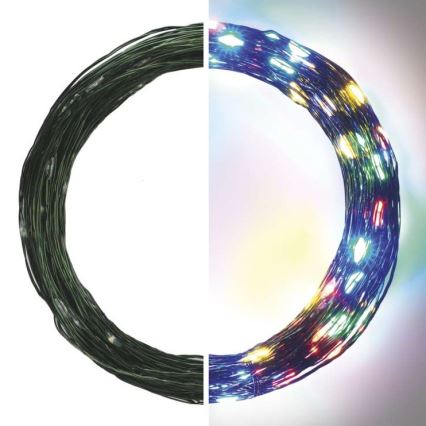 Светодиодная рождественская уличная гирлянда 150xLED/20 м IP44 разноцветная