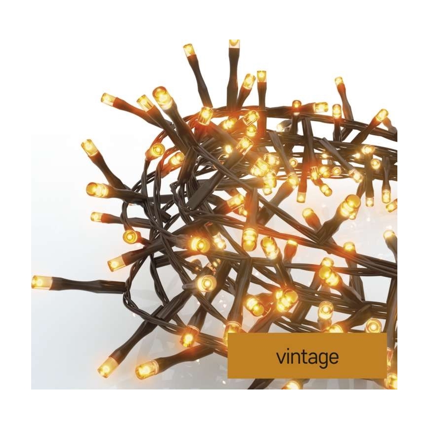 Светодиодная рождественская уличная гирлянда 300xLED/11 м IP44 винтаж